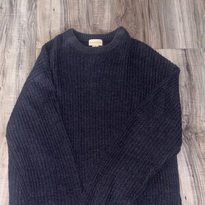 Aeropostale Men's Chunky Crewneck Sweater in Navy